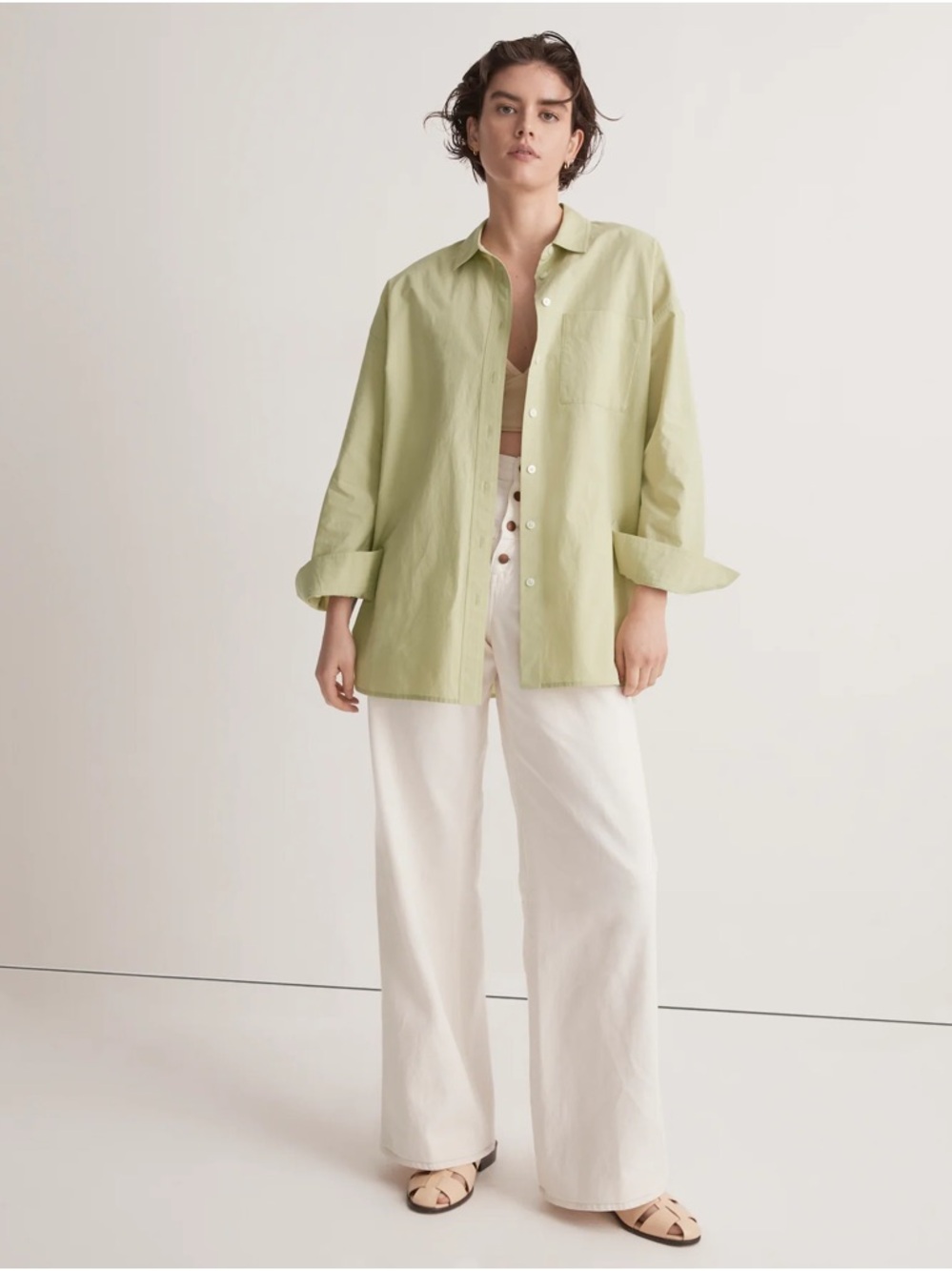 Madewell The Signature Poplin Oversized Shirt - Picture 4 of 8